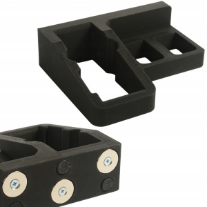 Uchwyt Magnetyczny na Pistolet i 2 Magazynki 9mm .45ACP .22LR LEWY