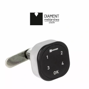 Zamek elektroniczny szyfrowy Roxi-C Hakner mat chrom L-30mm