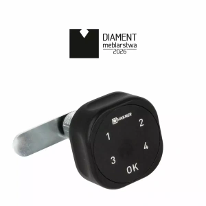 Zamek elektroniczny szyfrowy Roxi-C Hakner czarny L-30mm