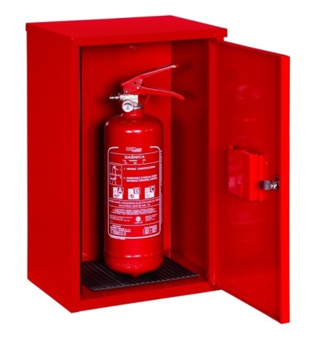 Szafka na gaśnicę 1-2 kg zawieszana wewnętrzna