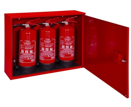 Szafka na 3 gaśnice 4-6 kg zawieszana SG4-6-Z-3