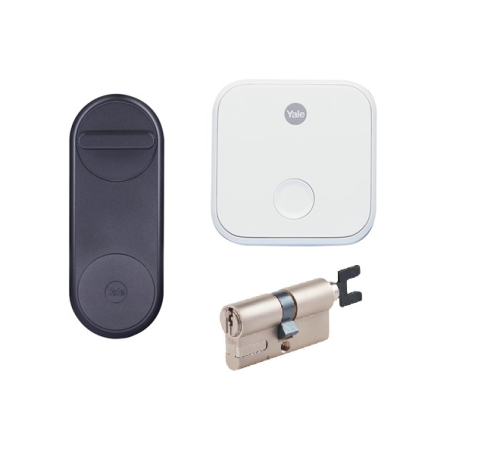 estaw zamek inteligentny Yale Linus® Smart Lock + WiFi Bridge + regulowana wkładka